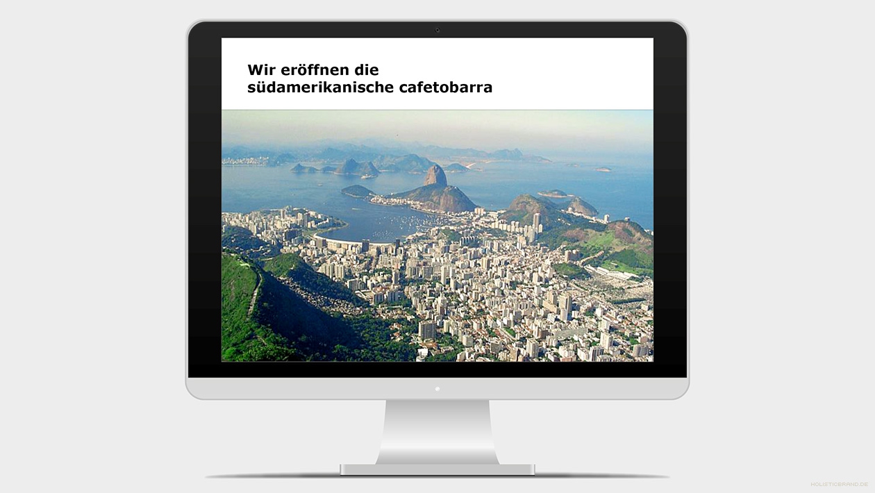 Screenshot aus einer Präsentation mit einem Bild von Rio de Janeiro